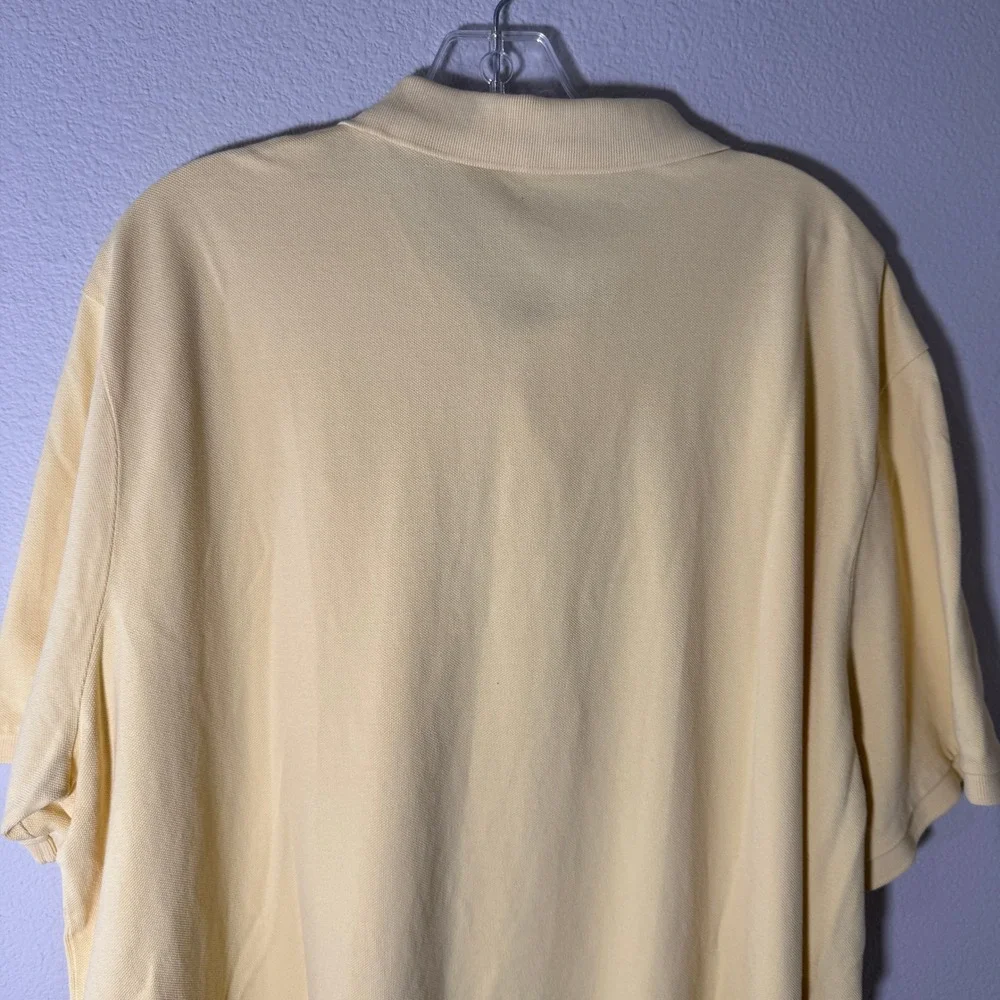Polo Ralph‎ Lauren Men's XXL Yellow Big Pony Classic Fit Cotton Pique Polo Shirt